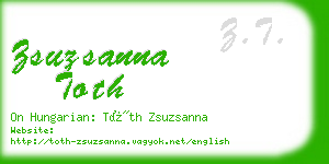 zsuzsanna toth business card